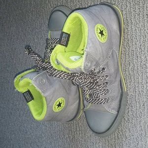 Converse All Star grey green sz 3 jr